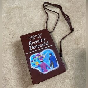 Beetlejuice convertible book purse handbook for the recently deceased